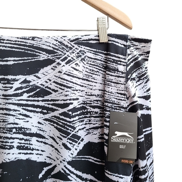 Slazenger Flounce Skort in Ink Blot Black, Geometric Print, Size XXL - Picture 2 of 10